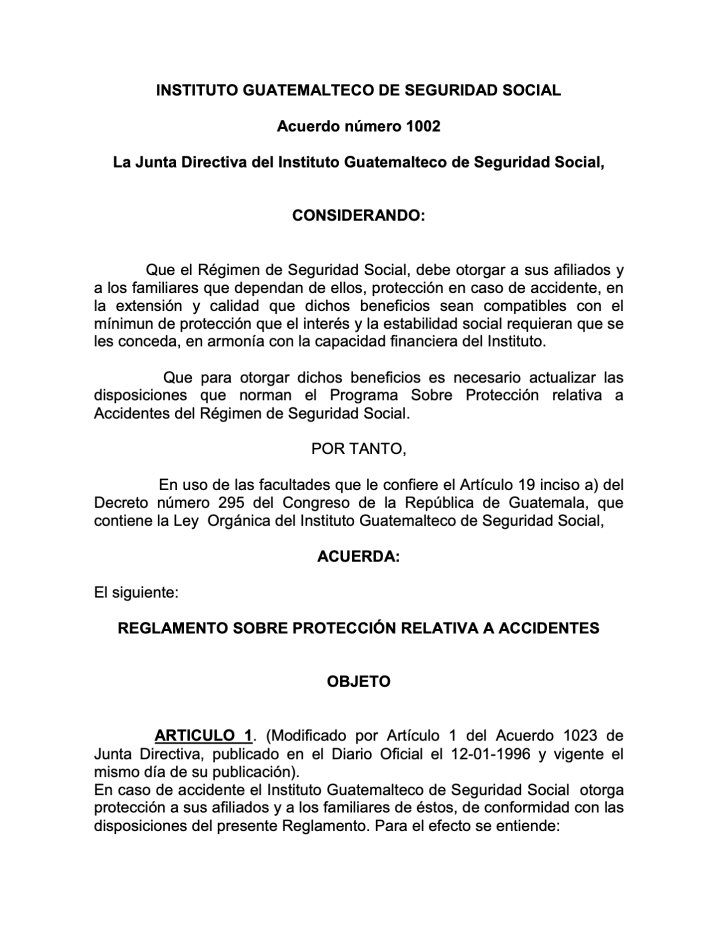 Acuerdo 1002 Junta Directiva IGSS 1994 rev 2018