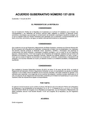 REGLAMENTO DE EVALUACION CONTROL Y SEGUIMIENTO AMBIENTAL AG 137 206