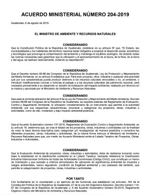 listado taxativo 204 2019