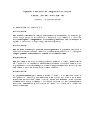 Reglamento de Autorizacion del Trabajo a Personas