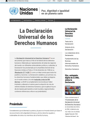 declaracion universal de los derechos humanos